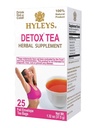 Hyleys Detox čaj za čiščenje – črni čaj z ingverjem, medom in cimetom – 25 čajne vrečke (1 paket) – Podpira digestijo, razstrupljanje in napihnjenost