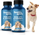 BestLife4Pets Dog UTI Ledvična podpora, Naravne urein Tract zdravljenje okužbe, Ledvice in Bladder Control dodatek, Enostavno za uporabo Tablete 2 Pack