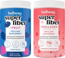 Bellway Super Fiber Powder + Sadje, Mešano Berry Super Fiber Powder + Kolagen, Jagodna limonada