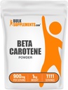 BulkSupplements.com Beta karoten prašek - Beta karoten dodatek, Vitamin A dodatek za podporo imunskega in vida - Gluten Free, 900mg na serviranje, 1kg (2,2 lbs) (Pack of 1)