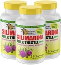 Sunshine Naturals Milk Thistle Complex. Jetra Health Podpora, Razstrupljanje, Antioksidant obrambo, in naravna funkcija povečanje. Spodbuja prebavno zdravje. 600 mg 120 kapsul. Pakiranje po 3.