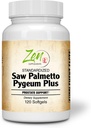 Saw Palmetto & Pygeum Plus - Pomoč prostate za zdravje prostate in urinarnega trakta, vključno s pogosto urinacijo, beta-sitosterol podporo DHT blokado za preprečevanje izpadanja las 120- softgel