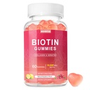 Biotin 10000mcg Keratin kolagen Gumies Dodatki za lase nohti Vitamini Dnevna rast las Nail in krepitev Gumies za ženske Vegan Biotin in vitamin C Gummy 60 Count