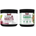 Sila Factor Total Beets Drink Mix Superfood Powder z nitrati za podporo cirkulacije, Krvni pretok in Pametnejši zeleni Dnevna Wellness Powder za podporo energije, Imuniteta in prebava