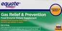 Equate Gas Relief & Prevention Enzyme prehranska dopolnila, 100ct, Primerjaj z Beano