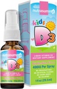 Nutrasumma Kids Vitamin D3 400 i.e. Spray Bubble Gum Flavor-1oz- Seveda visoka stopnja absorpcije podpira kosti krepi imunski sistem dodatek vitamin