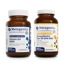 Metagenike Komplet - D3 5000 & EPA- DHA 720- 120 Mehkužci D3 5000 za imuno podporo, zdravje kosti in srca* - 120 Mehkužci EPA- DHA 720 za zdravje srca, mišično-skeletnega in imunskega sistema