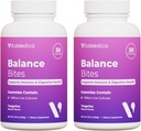 VitaMedica Balance Bites - Probiotic Gummies za digestivno podporo, Imunska & Gut Health - 1 milijarda CFU Brez hlajenja zahteva - 60 Gummies (2 paket)