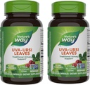 Naravoslovna pot Uva Ursi Leaves, Tradicionalna urinska podpora*, 1,110 mg na 3-kapsulno serviranje, ne-GMO projekt preverjen, zeliščni prehranski dodatek, 100 veganskih kapsul (Packaging May Vary) - 2 pakiranji