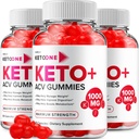 (3 paket) Keto One Gumies Napredna izguba - ACV Gumies Največja moč, Keto One Keto Plus ACV Gumies Apple Cider Vinegar, Keto One Gumies Ocene B12 Keto+ACV (180 Gumies)