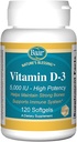 Baar Vitamin D-3 Softgels, 5000 i.e., 120 Softgels