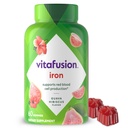 Vitafusion Iron Gummy Vitamin dodatek, Podpira proizvodnjo rdečih krvnih celic*, Guava Hibiscus Flavor, 30 Servings, 60 Število