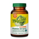 Megafood Vitamin D3 5000 i.e. (125 μg) - Vegetarijanski dodatki z vitaminom D3 K2 - Podpira kosti, zobe, mišice in imuno zdravje - Certified Non-GMO - 60 Mini kapsule, 60 Servings