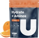 UCAN Hydrate + Aminos, Orange 20 Serving Bag, Keto, Sugar-free Elektrolit + Recovery mišic, Essential Electrolytes + EAAS & BCAA, Non-GMO, Vegan, za runnerje, Gym-Goers, Performance Athleti