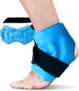 Ledeni ovoj za oteklino, gelski ledeni paket za večkratno uporabo za poškodbe na komolcih, hladno kompresijsko terapijo za lajšanje bolečin v nogah, Ahilov tendonitis, Plantar Fasciitis, Sprains