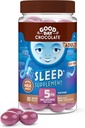 Dober dan Čokolada Melatonin za odrasle [ 80 Count ] - Poštena trgovina Ne-GMO mlečna čokolada s kamilico in melatonin 5 mg - odrasli Melatonin, Adult Natural Sleep Aid dodatek