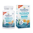 Nordic Naturals Ultimate Omega ml., Jagoda - 120 Mini Soft Gels - 680 Total Omega-3s with EPA & DHA - Možgansko zdravje, Mood, učenje - Non-GMO - 60 Servings