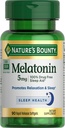Bounty melatonin narave, 100% brez drog pomoč za spanje, prehranska dopolnila, spodbuja sprostitev in spanje zdravje, 5mg, 90 Softgels (paket z 1)