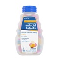 Večje tablete antacida regularne jakosti – kalcijev karbonat 500 mg – sortirana aroma sadja – 150 žvečljivo število (1 pakiranje)