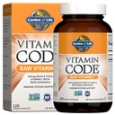 Vrt življenja Vitaminska koda Surovi vitamin C - 120 Kapsule, 500mg Cela hrana Vitamin C Kapsule + Sadje in zelenjava Mešanica & probiotiki, Dodatki za odrasle, Vegan, Gluten brezplačno
