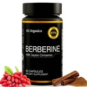 Berberin s cimetom Cinnamon 1200 mg (60 kapsul) – 97% Čistost - ne-GMO, Gluten-free, Lab-Tested Vegan Berberine dodatek