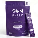 Som Sleep, miroljubni spanec v prahu Mešanica w/Melatonin, Magnezij, Vitamin B6, L-Theanine & GABA – Vegan, nič sladkorja, Keto prijazno – Cherry, 10-Pack