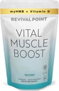 Vital Muscle Boost- Premium myHMB in vitamin D3 dodatek za odrasle– Patented HMB Powder 3000mg- za zdrave mišice, energijo in živahno aktivno življenje- podpira sintezo beljakovin in moč