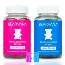 BEARVANA Top & Peach Support Combo Pack Gummies za ženske 