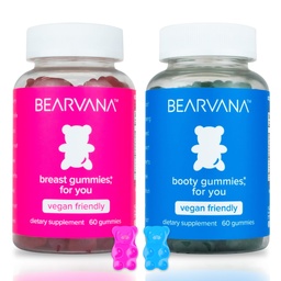 BEARVANA Top & Peach Support Combo Pack Gummies za ženske 
