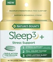 Bounty podpora naravi Plus Melatonin, Sleep3 Največja moč 100% brez drog pomoč za spanje, Prehranska dopolnila z Ashwagandha, Time Release tehnologija, 10mg, 56 Tri-Layered tablete