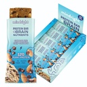 Mindright Superfood Vegan Protein Bar - Gluten Free, Non-Gmo, Nizki sladkor - Možganski prigrizek za izboljšanje razpoloženja, energije, in fokus - Paket 12 (Chocolate Chip Crunch)