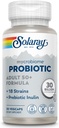 SOLARAY Mycrobiome Probiotic Adult 50 Plus Formula, Probiotiki za ženske in moške, zdravo prebavo, Presnova, Energija, Podpora Colon in urinarni trakt, 30 milijard CFU, 30 Serving, 30 VegCaps