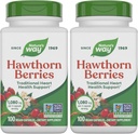 Narava pot Zeliščni hawthorn jagode, Tradicionalna Heart Health Support*, 100 Veganske kapsule (Packing May Vary) (Pack z 2)