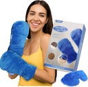 CREATRILL Microwavable Therapy Mittens Naravne rokavice nestisnjene Vlažna toplotna terapija za Raynauds Arthritis Fingers Bolečina