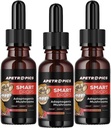 Apetropske pametne kapljice - 5-v-ena adaptogena goba Tinktura z levjo grivo, Cordyceps, Turčija Tail, Chaga, Reishi - Nootropic Brain Supplement - Peach Watermelon Flavor, 30-Servings (3 paket)