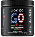 Jocko Fuel Pre Workout Powder z L-citrulin, Nootropic & Kofein za vzdržljivost & Stamina - Keto, Nizka sladkorna mešanica za tek na daljavo, kolesarjenje, Jiu Jitsu - 30 Servingov (Watermelon)