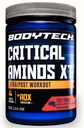 BodyTech Critical Aminos XT Amino Acid Powder with Glutamine, Citrulline & Carnitine, Essential Pre Workout or Post Workout Amino Acids for Men & Women, Fruit Punch Flavor, 15.9 Oz, 45 Servings