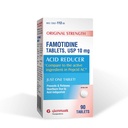 Glenmark Therapetics Original Jakost Famotidin tablete, 10 mg, reducent kisline za lajšanje zgage, 90 število