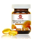Organski Reishi gob Spore Oil Supplement-USDA Ganoderma Lucidum Extract Kapsula-Immune Sistem naravna energija za Wellness & Liver Podpora-Vegan, Non-GMO Gluten Free, 30 Veggie Softgels