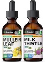 BIO KRAUTER Mullein Tinkture 2 Fl. Oz. & Milk Thistle Tinkture 2 Fl. Oz.