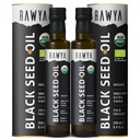 RAWYA črno olje semena - organsko hladno stisnjena Nigella Sativa - turško poreklo - USDA organsko - naravni dodatek - črno olje semena kumina - bogata aroma & visoka koncentracija - 250ml steklenica - 2 pakiranje