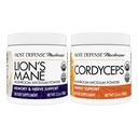 Gostitelj Obrambni paket z Lion's Mane Powder, 3.5 oz & Cordyceps Powder, 3.5 oz - Podpora zdravje možganov, spomin in fokus - Podpora Imunsko zdravje in energija