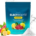 Hidracija elektrolitski prašek, Keto & Brez sladkorja - visok kalij (1000mg) z limonino malino aromo - Zero Calorie sladkor brez elektrolita v prahu, Non-GMO 32 Servisi