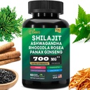 Shilajit Pure Himalaan 9000MG, Ashwagandha 2000MG, Rhodiola Rosea 1000MG, Panax Ginseng 1500MG, Turmeric 500MG, Gingko Biloba 500MG, Stinging Nettle 250MG, Cordyceps Gobe 500MG