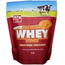 Pure Choice Peanut Butter Whey Isolate Protein Powder, 28g Protein & Nizka maščoba, Najboljši hladno filtrirani in nedenaturirani sirotki, Brez polnil ali umetnih sladil (Peanut Butter, 12 oz)
