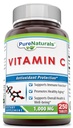 Pure Naturals Vitamin C, 1000 mg 250 tablete -Podpora Imunska funkcija* -Podpora Splošno zdravje in dobro počutje* - Spodbujanje zdravo staranje