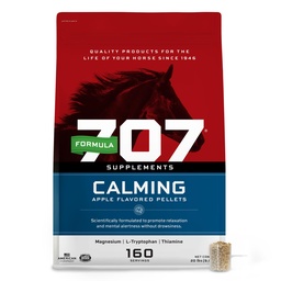 Formula 707 Umirjanje Equine Dodatek 20LB Bag – 160 Serving – Anksioznost Relief in okrepljeno fokus za konje – L-Triptofan, Tiamin & Magnezij