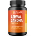 Ashwagandha 1000mg z Artichoke Extract - Ashwagandha Kapsule za stres, Mood in energetsko podporo - Adaptogena zeliščna podpora za moške in ženske - 90 Veganskih, Ne-GMO kapsule, 45 Serving