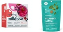UpSpring Milkflow Elektrolitsko dojenje Dopolnilo Drink Zmešamo s Fenugreek Stomach Settle Kapljice za občasno slabost Relief / Upset Stomach z ingver, Lemon, Spearmint, in B6.