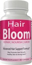 Bloom las tablete za rast kože in nohtov dodatek - Napredno Edinstvena rast las Vitamini in minerali z Biotin - Gluten Free 60 kapsule